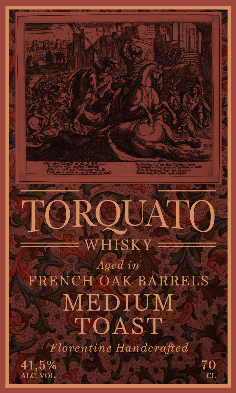 Whisky Torquato 41,5% abv , bottiglia da 700 ml